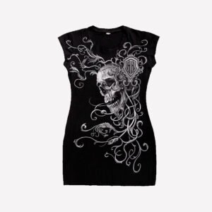 CAMISETA / VESTIDO ENGRAVED SKULL